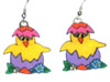easter chick hatching earrings